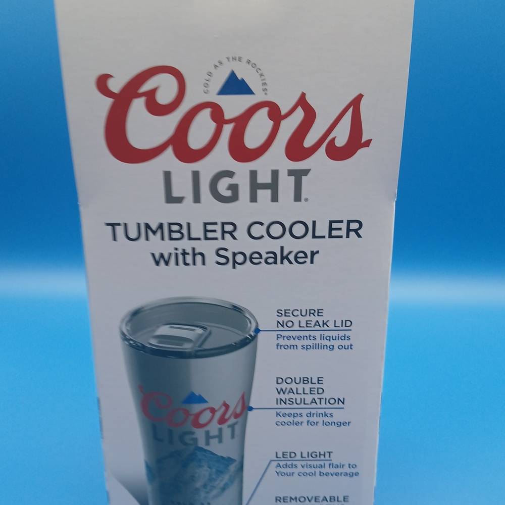 Coors Light Tumbler Cooler with Speaker